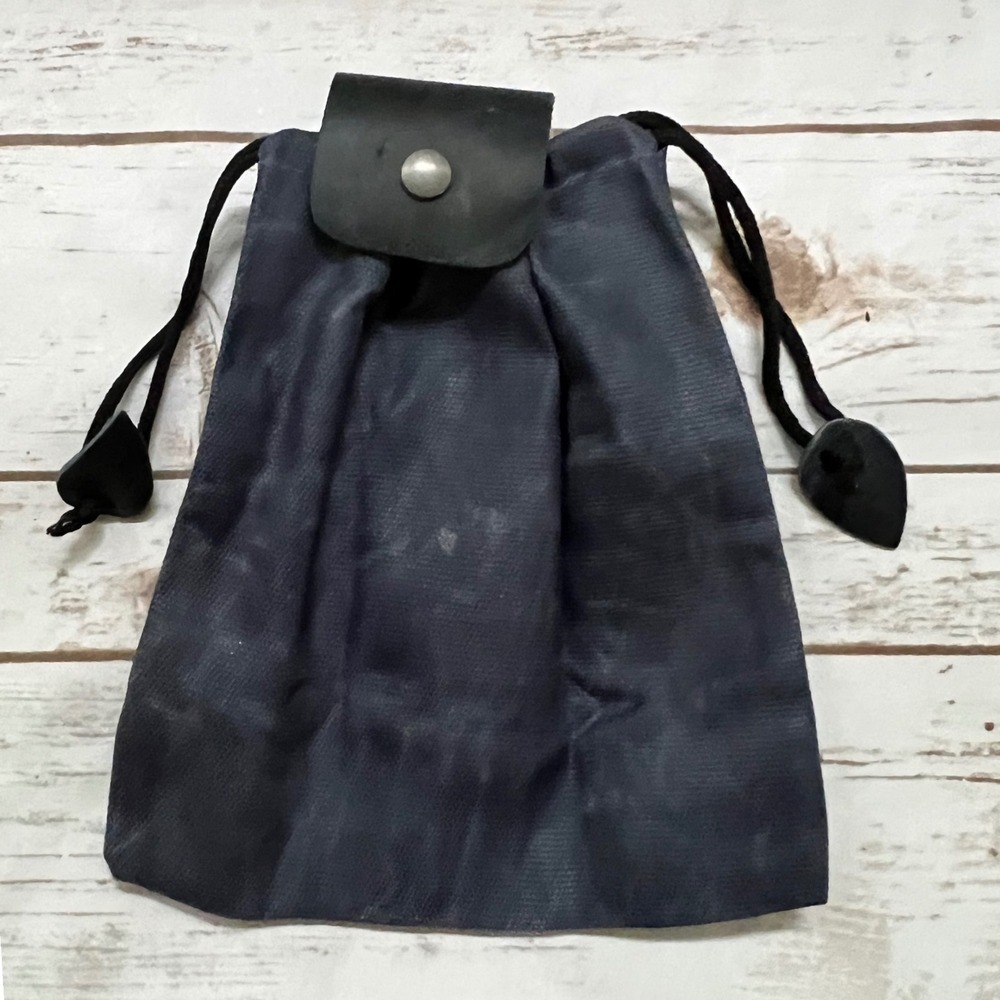 Hide & Drink Foraging Pouch Blue Waxed Canvas Leather Belt Bag OS
